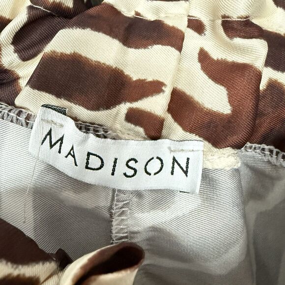 Madison Italy Maxi Skirt Women’s Size S/M Flare Elastic Waist Animal Print - Picture 7 of 11